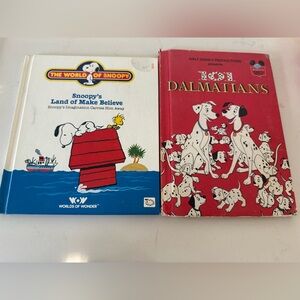 Snoopy's Land of Make Believe and 101 Dalmatians Books